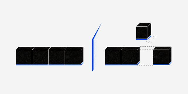 A precise stack of documents across a boundary from an incomplete shipment.